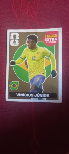 Figurinha Dourada Vinicius Jr Extra Legends Copa 2026 Panini Original #EXTRA20G