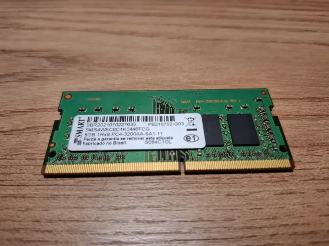 Memória RAM 8GB DDR4 3200MHz SODIMM para Notebook