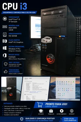 CPU i3 - Ponto de uso!