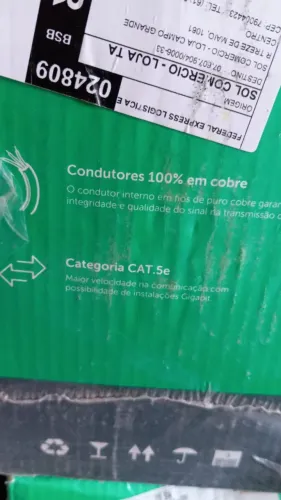 caixa de cabo de rede cat5