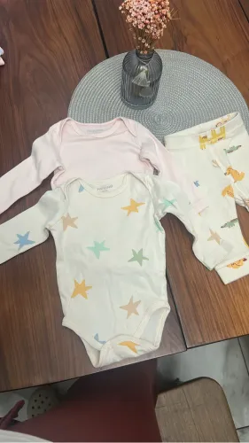 Trio Hering- 2 Bodies e 1 calça (1-3 meses)
