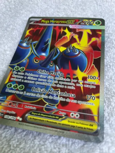 Mega Heracross EX 108/094 - Carta Rara Holo (Português BR)