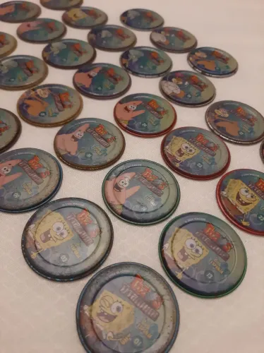 Tazos Titanium Bob Esponja - Elma Chips