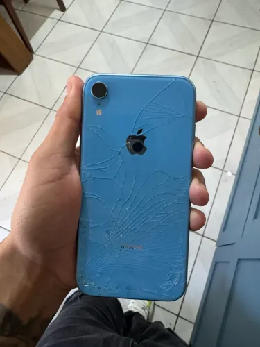 iphone xr azul chama