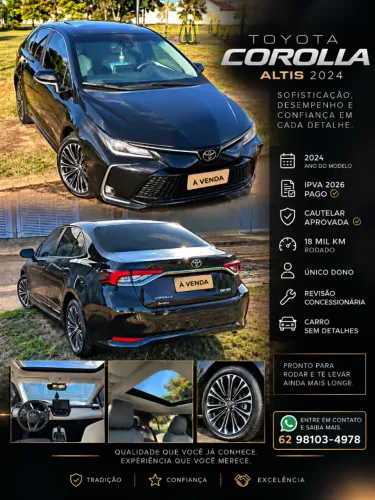 Toyota Corolla Altis 2.0 Flex 16V Aut. 2024
