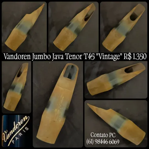 Boquilha para sax Tenor Vandoren Jumbo Java T45 Vintage