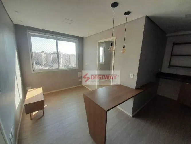 Apartamento 2 dormitório, garagem, amplo lazdr, 34 m2