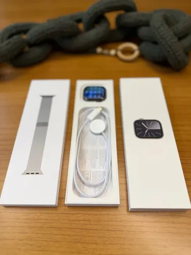 Apple Watch Series 9 45mm Inox Grafite GPS + Cellular + 2 Pulseiras