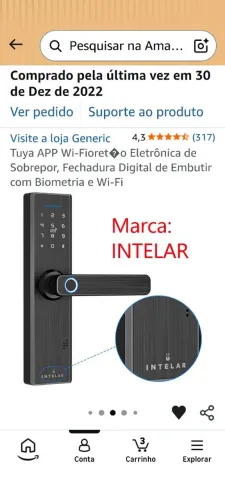 Fechadura automática.