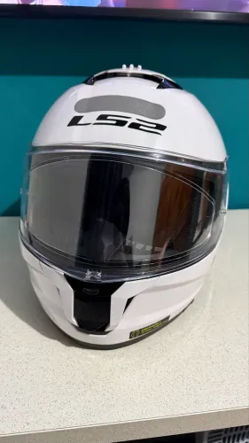 Capacete LS2 Stream II F808 Brancos - Tam. 62 (XL)