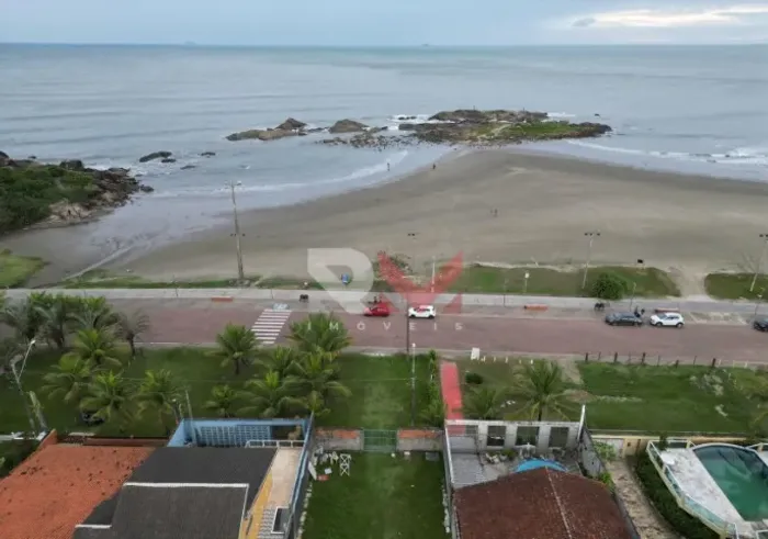 Terreno em frente da praia no cibratel com 480m2
