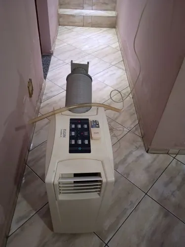 ar condicionado portátil elgin mobile 9000 btus quente frio 110v usado modelo maf-900-1