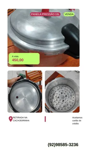 Panela pressão 13L