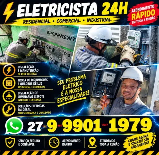 Eletricista atendemos toda a grande Vitória vila velha