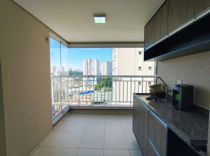 Apartamento à venda Diadema, 2 dormitórios/ 1 suíte/ 1 vaga livre/ 68 m²/ sacada envidraça