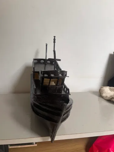 Barco de madeira, para decoração 