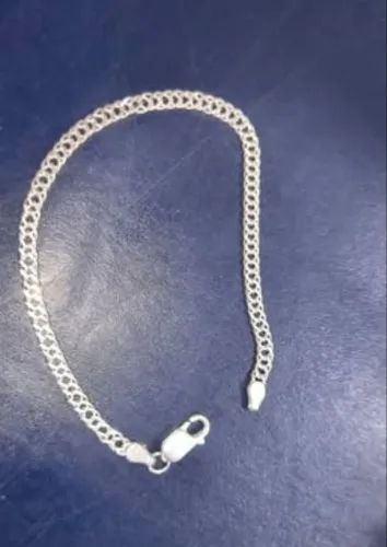 Pulseira masculina prata