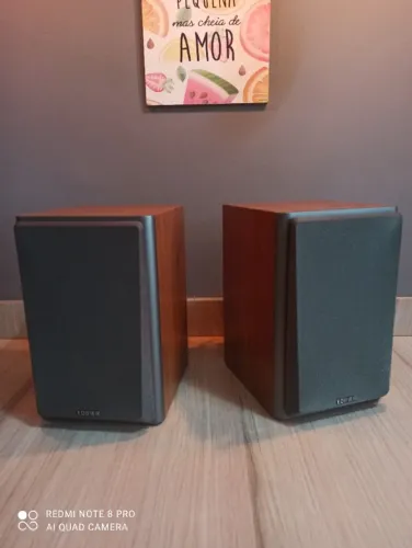 Caixa de Som Monitor de Áudio Edifier R1000T4 (24W RMS) - Na caixa, Pouco uso!