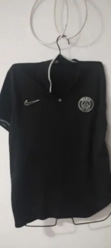 Camisa Polo Paris Saint-Germain - Modelo Casual/Viagem Preto
