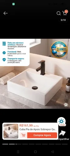 Cuba para banheiro
