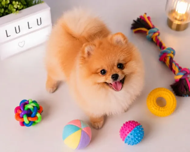 Lulu da Pomerânia com Pedigree