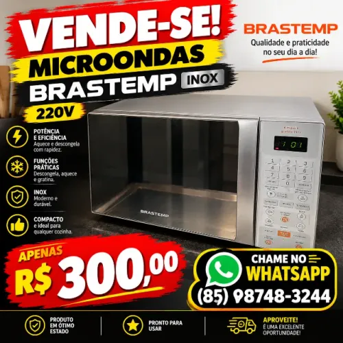 Microonda brastemp inox