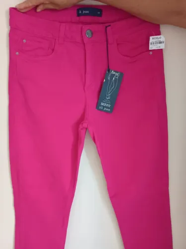 Calca jeans rosa Riachuelo Tam 44