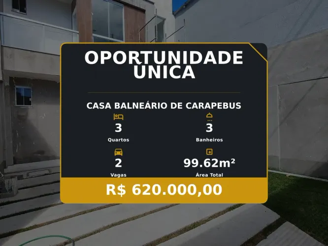 Seu Novo Lar: Casa Duplex a Poucos Passos da Praia em Balneário de Carapebus