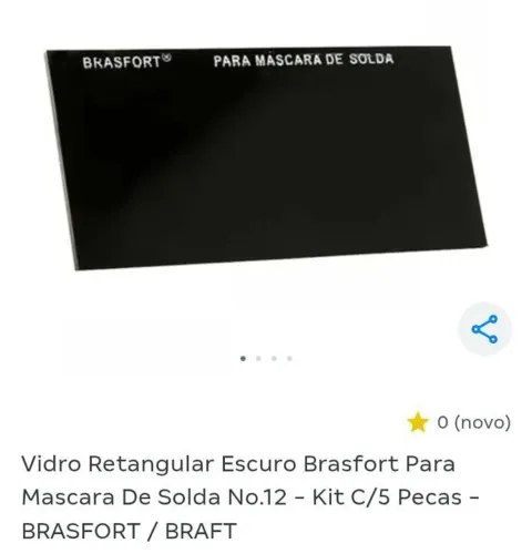 Vidro retangular escuro