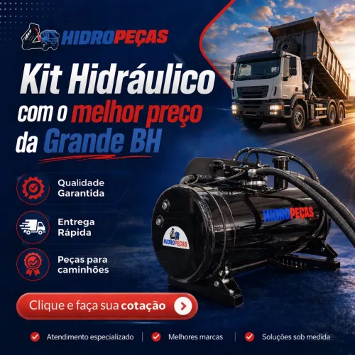 Kit Hidráulico Caçamba C/ Bomba Hidráulica 