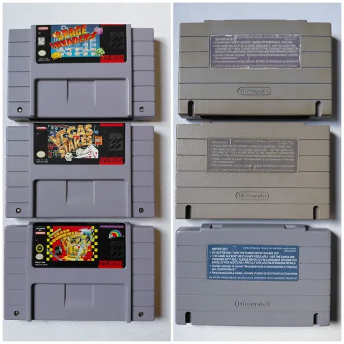 Lote 3 Cartuchos Snes Original.
