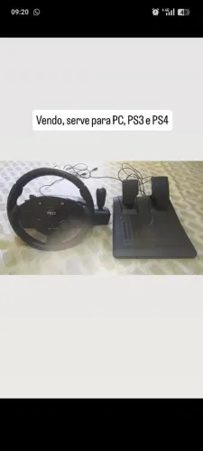 Volante com marcha e pedal