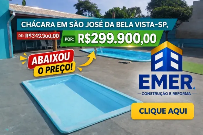 CHÁCARA EM SÃO JOSÉ DA BELA VISTA/SP