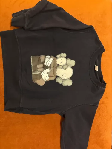 Moletom Infantil UNIQLO KAWS 110 cm Preto Original