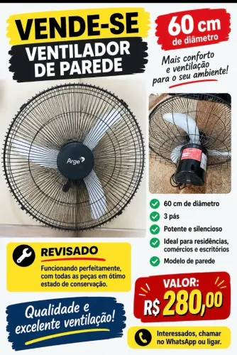 Ventilador de parede 60cm