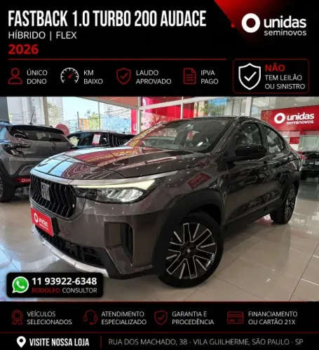 Fiat Fastback Audace 200 TB AUT (hibrído) 2026