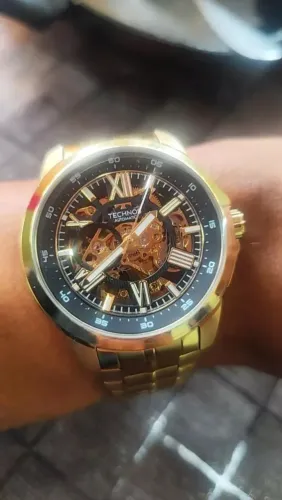 Relógio Technos Automático Dourado Masculino G3265AN 1P