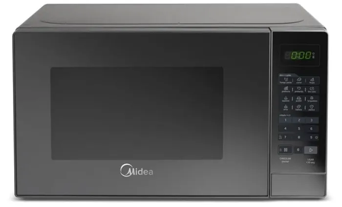 Forno micro-ondas prata espelhado midea 20 L