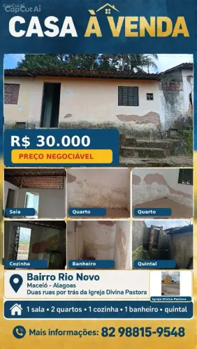 Casa 30 MIL Preço NEGÓCIAVEL