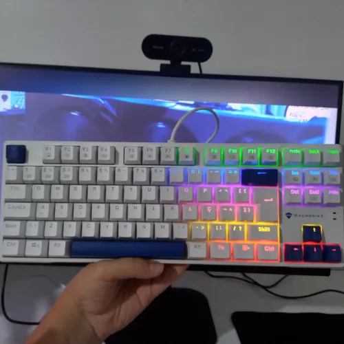 Teclado Mecânico Machenike k500b b87 Novo