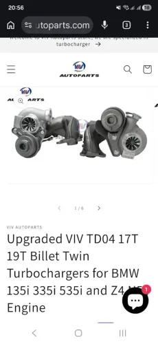 Par turbina 17T bmw 135i 335i 535i Z4 novas na caixa