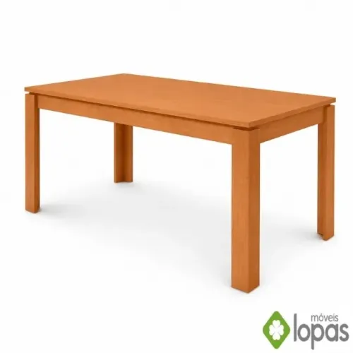 Mesa Athenas 180x90 Amêndoa Clean Tampo Maciço Frete Grátis - Até 12x S/ Juros