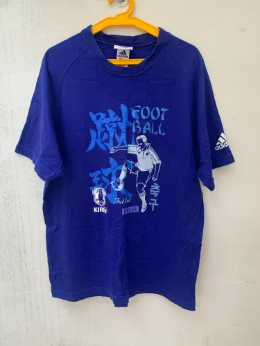Camiseta Vintage JAPAN ADIDAS KIRIN Football Original 1996 - Tamanho L