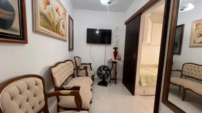 Apartamento para alugar de 1 quarto mobiliado Boqueirão Santos SP