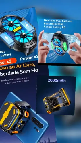 2 coolers para celular (ventilador)