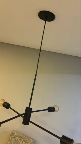 Pendente Sputnik 4 Lâmpadas Metal Preto Xis Auremar