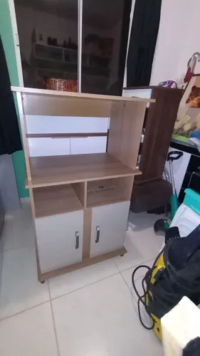 Armário para microondas e forno elétrico
