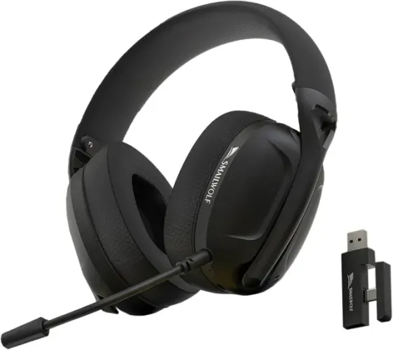 Smailwolf L80 Headset Sem fio com 50 horas de Bateria - Entregamos - Aceitamos Cartões