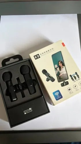 Microfone duplo de Lapela Sem-Fio tipo USB-C