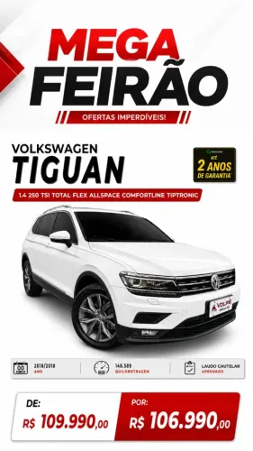 Volkswagen Tiguan Allspac Comf 250 TSI 1.4 Flex 2018